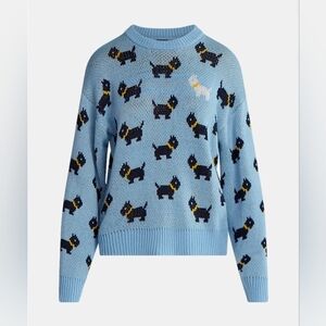 Netflix No Boundaries Stranger Things Scottie Dog Sweater (Erica) Junior Sizes